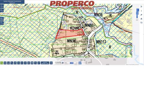Marzysz, Daleszyce, działka z MPZP, pow. 4100 m2