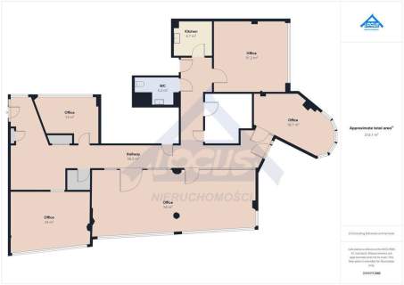 Do wynajęcia biuro 254 m2 Sadyba