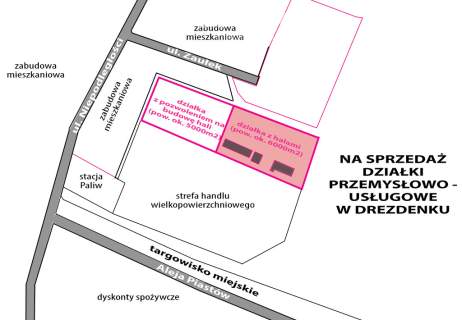 Działka przemysłowo-usługowa w Drezdenku