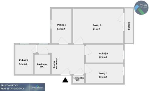 Centrum, 5 pokoi, inwestycyjnie, balkon, piwnica