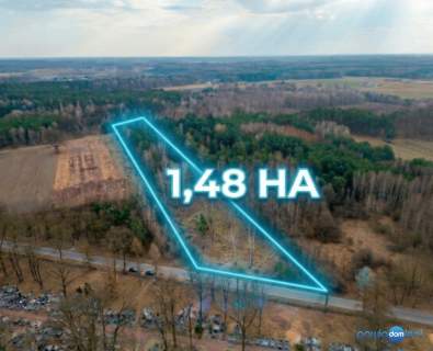 Idealne pod siedlisko lub inwestycję 1,48 ha Stromiec