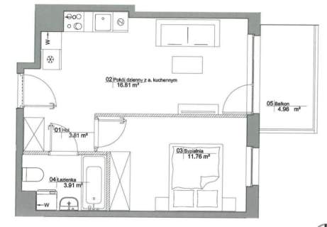 Nowe 2 pokoje mieszkanie 38m Sady Ursynów balkon