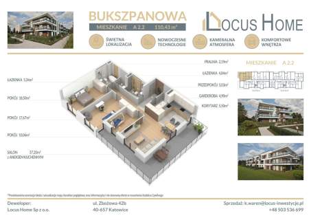 Nowoczesne mieszkanie 4-pokojowe z balkonem