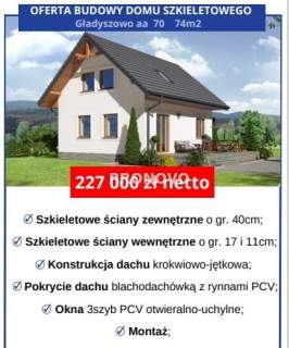 domy do wybudowania z bali i szkieletowe