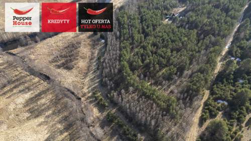 Działka budowlana nad rzeką linia brzegowa las WZ