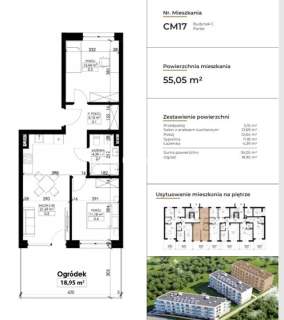 Nowe 3-pokojowe mieszkanie - 55m2 - Winda, Bezpieczne Osiedle-