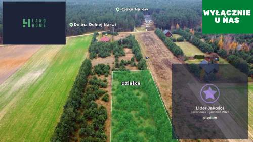 Działka budowlana z lasem