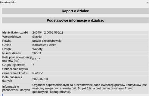 Sprzedam działkę budowlaną