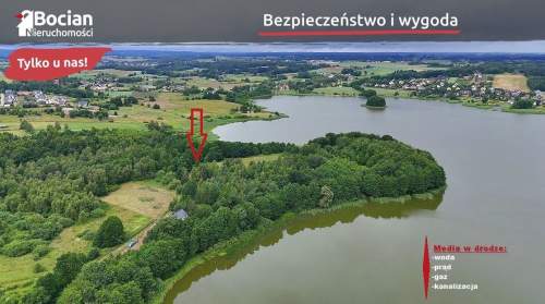 Działka w pierwszej linii od Jeziora Tuchomskiego