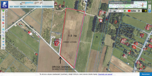 DZIAŁKA Rolno- Budowlana 19000 m2
