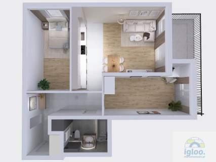 Piękny Nowiutki Apartament 57m2 -os.Na Stoku -Ogródek/Taras -Garaż