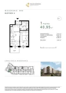 Mieszkanie o pow. 40,95 m2 Czuby
