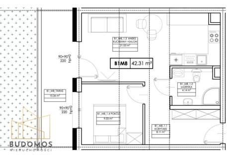 2 pokoje - apartamentowiec Perła Tarnowska