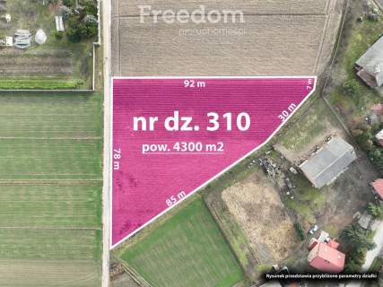 Działka 4300m2 niedaleko Konstancina I mpzp