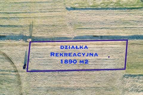 Wyjątkowa działka rekreacyjna 1890 m 