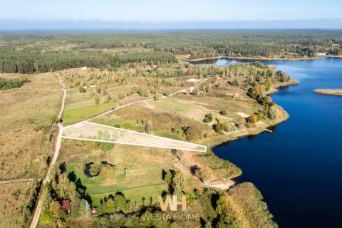 Działka budowlana nad jeziorem 2983 m2 Mazury