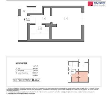 Skawina 1pok 26m2 239tyś