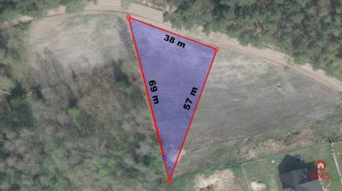 Działka budowlana pod lasem. 1085 m2
