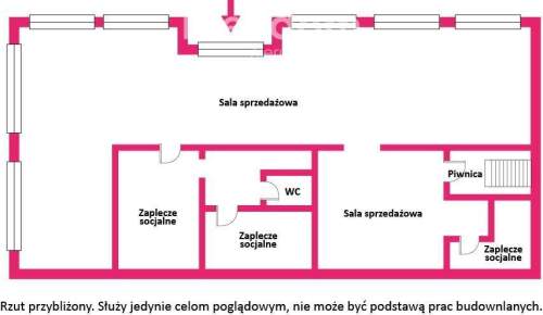 Lokal handlowo-usługowy 280 m Centrum Brzegu