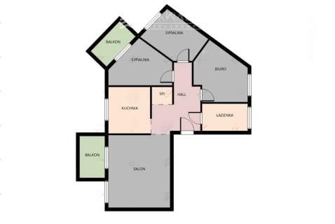 Centrum, 4 pokoje ul Wiejska 100 m2 cegła 1 piętro