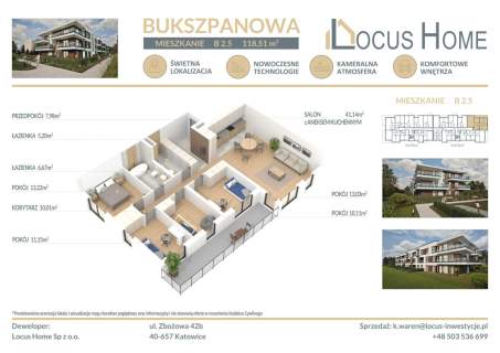 Nowoczesne mieszkanie 5-pokojowe z balkonem