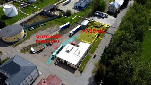 OBIEKT KOMERCYJNY Z PLACEM MANEWROWYM I ZAPLECZEM SANITARNYM,...