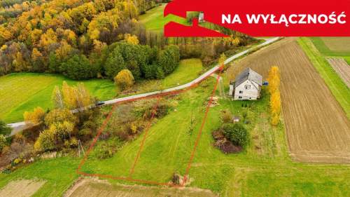 Działka budowlana widokowa Bobowa 15 ar
