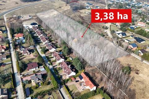 Grunty inwestycyjne 3,38 ha Kozery Grodzisk Maz.