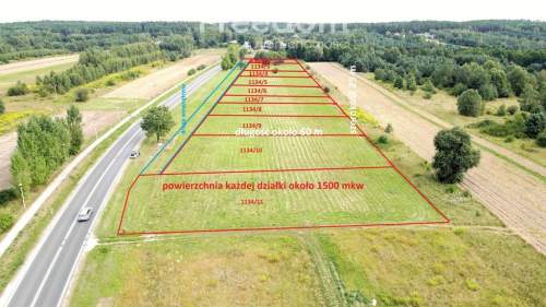 Działki budowlane z WZ i mediami Lubienia