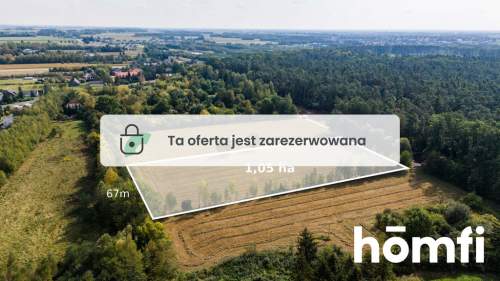 Działka z WZ na 8 domów jednorodzinnych
