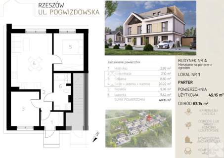 Mieszkanie na parterze - 2 m. postojowe w cenie