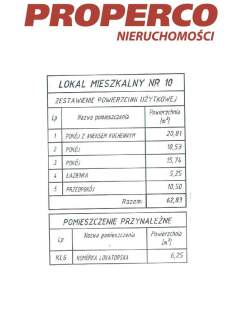Mieszkanie 3 pok.,62,83m2, I piętro, Na Stoku