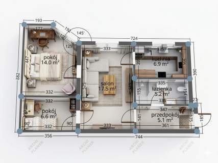 Łódź/55m2/Kamińskiego/3 pok/parking/media miejskie