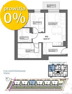 Gotowe 3 pokojowe mieszkanie 45,99 m2 Załęże