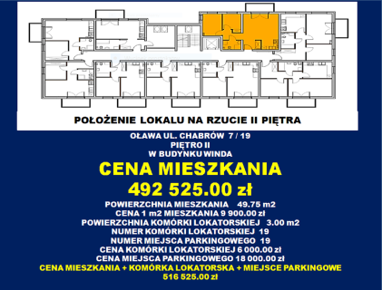 Mieszkanie 3 pokoje Oława ul. Chabrów - winda - balkon