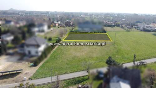 Działka budowlana w trzeciej linii zabudowy 10 ar