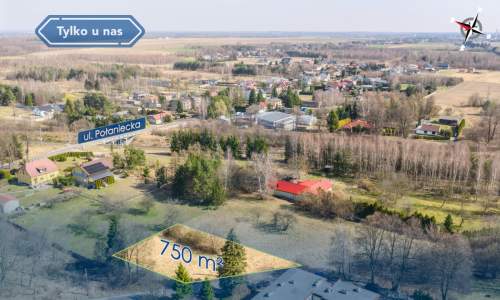 Działka pod dom/usługi 750 m w Wyczerpach