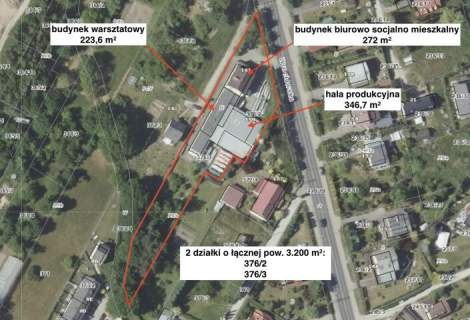 Biuro hala 3 200 m2 Kamieniec Wrocławski