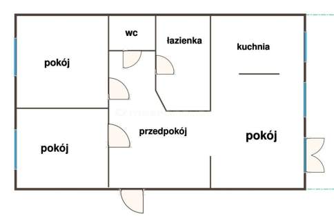 ŁÓDŹ-ul. Romanowska, mieszkanie I p. 66 m2.