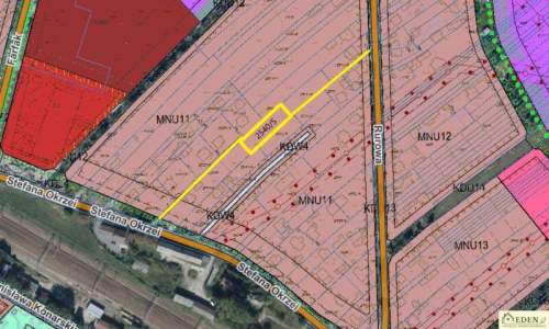 Sprzedam działke budowlana 900 m2 w Łukowie przy ul. Rurowej
