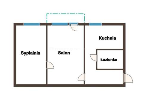 M3 z oddzielną kuchnia 2pokoje z balkonem Teofilów