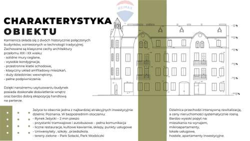 Wyjątkowa unikatowa kamienica Jeżyce Kościelna
