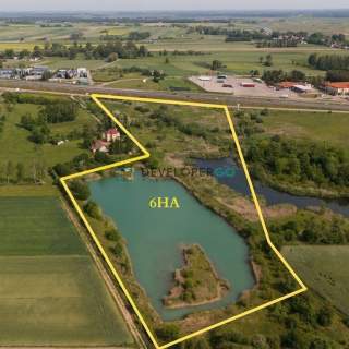 Atrakcyjna działka przy s8 ze stawem, 6ha