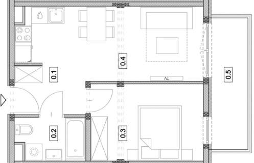NOWE wykończone pod klucz 34,69 m2 2 POKOJE