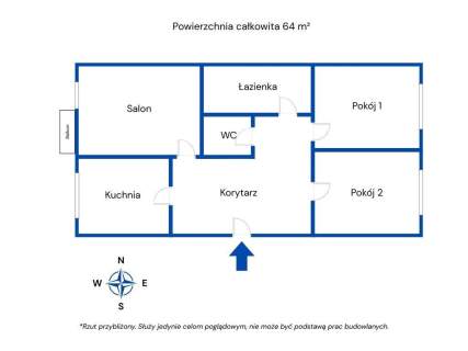 Mieszkanie przy ul. Zachodniej- 2 piętro