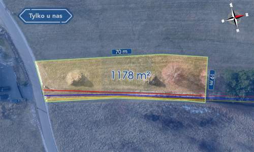 Działka 1178 m Mstów budowlana ul. Kopernika