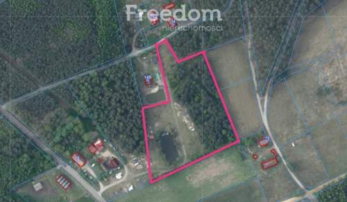 Głuch k/Wielbarku-1,6ha-działka ze stawem