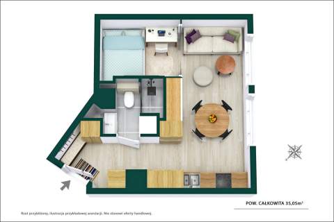 Port Praski apartament w wysokim standardzie
