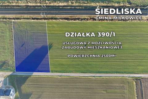 Działka 2.500 m , możliwość zabudowy mieszkaniowej