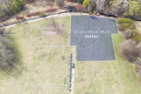 Działka nad rzeką , pow. 2842 m2 Budy Zosine / WZ